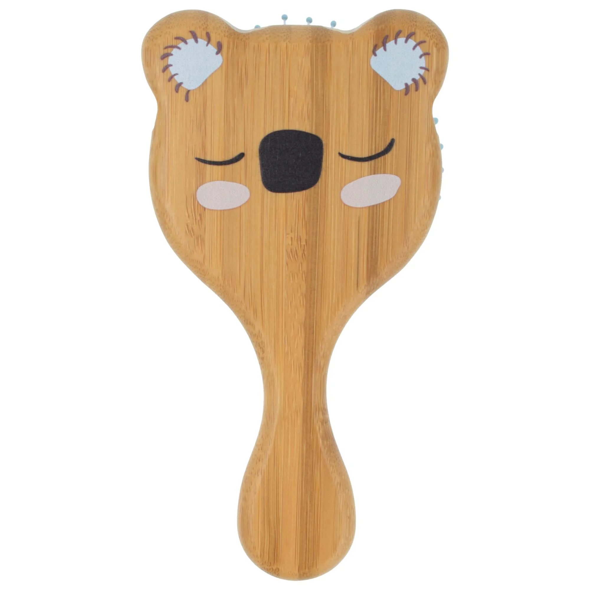 PARSA BEAUTY • Haarbürste Wet & Dry • Entwirrbürste „Koala“ • Bambus & Naturkautschuk