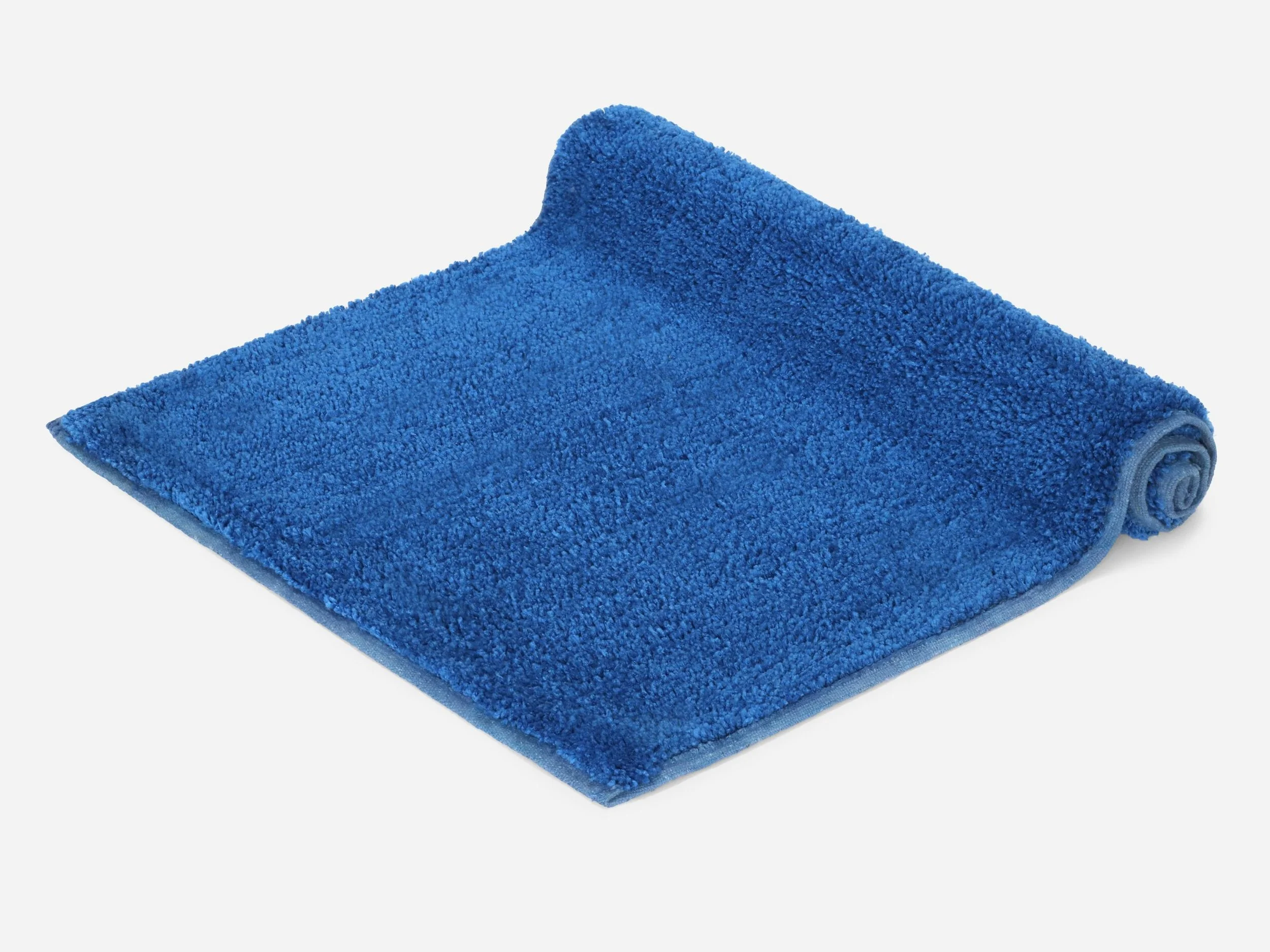 GARRONDA • Badematte 50×80 cm • Rutschfest • Mikrofaser & Baumwolle • Blau