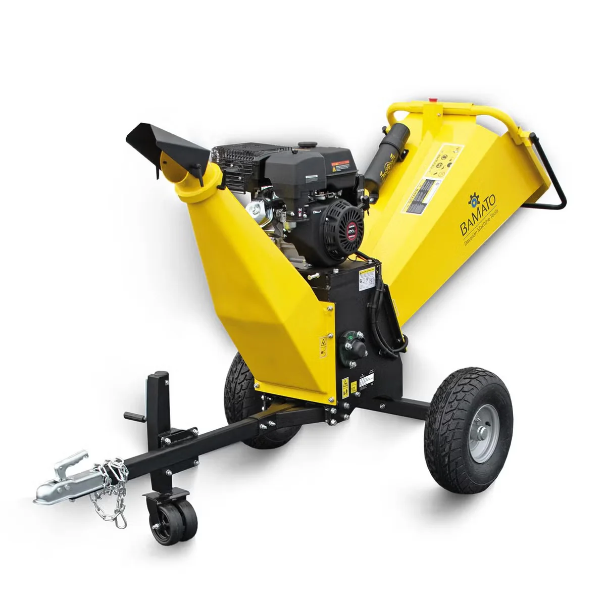 BAMATO HACK 120 Benzin Holzhäcksler 150 mm 9 kW mit Abdeckplane