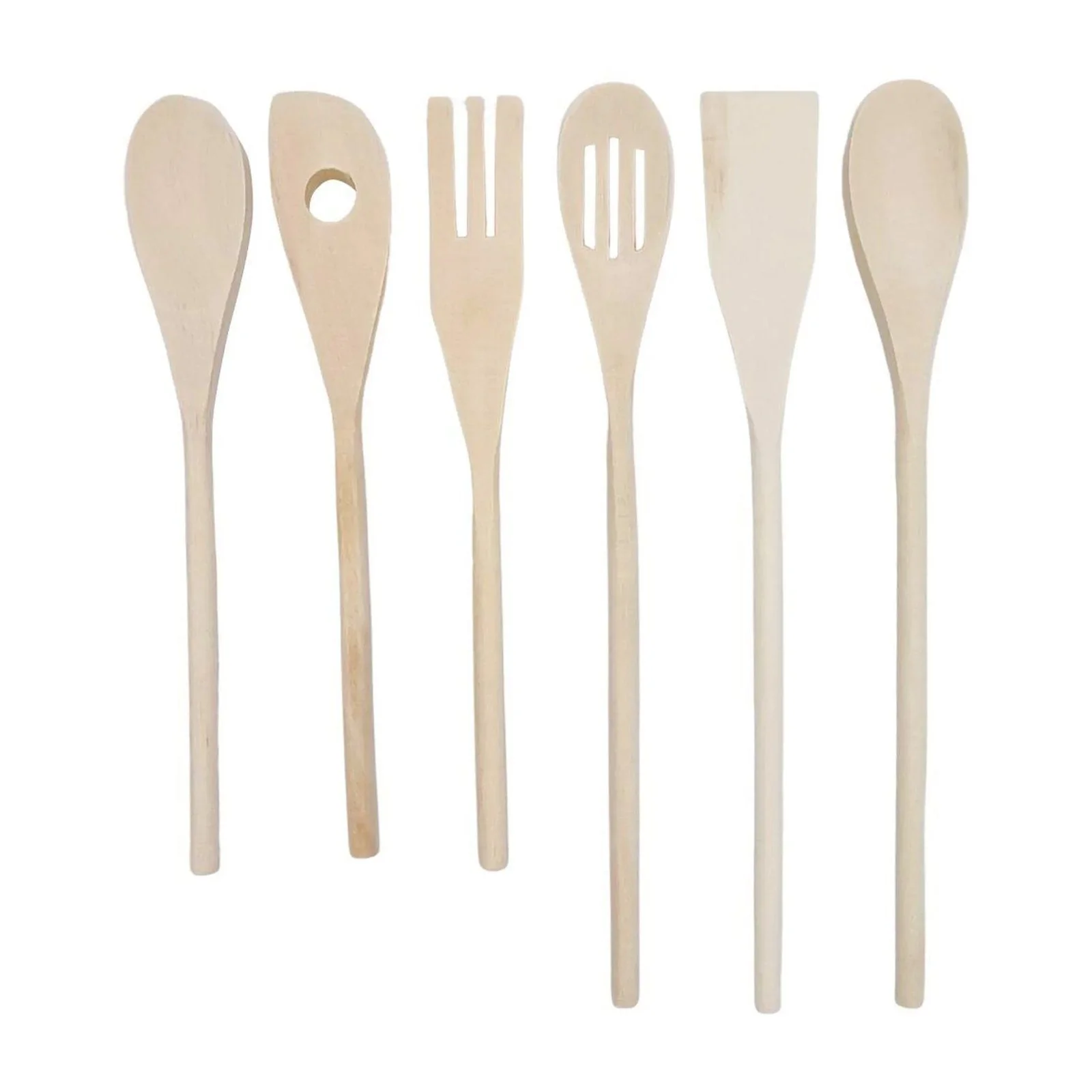 NEUETISCHKULTUR 6-teiliges Kochbesteck-Set aus Holz