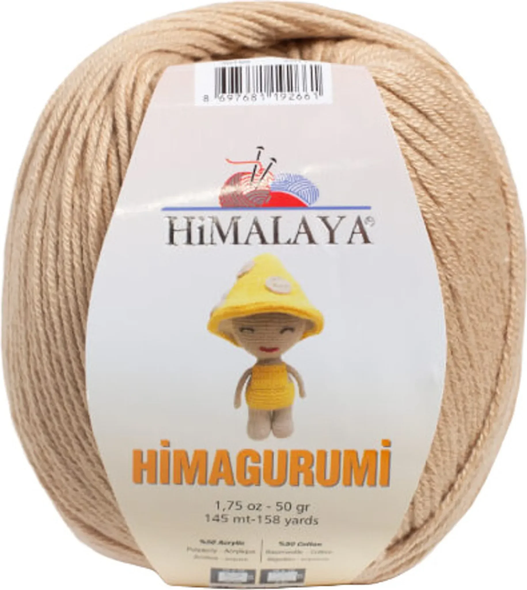 Himalaya Himagurumi 30166 „Dust Sand“ – Strickgarn für Amigurumi & Handarbeiten (50 g)