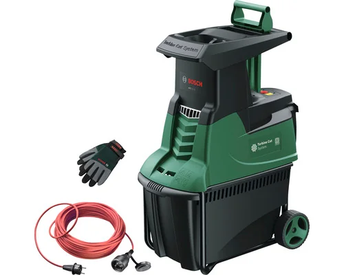BOSCH AXT 25 TC Turbinenhäcksler plus Handschuhe und 25 m Kabel