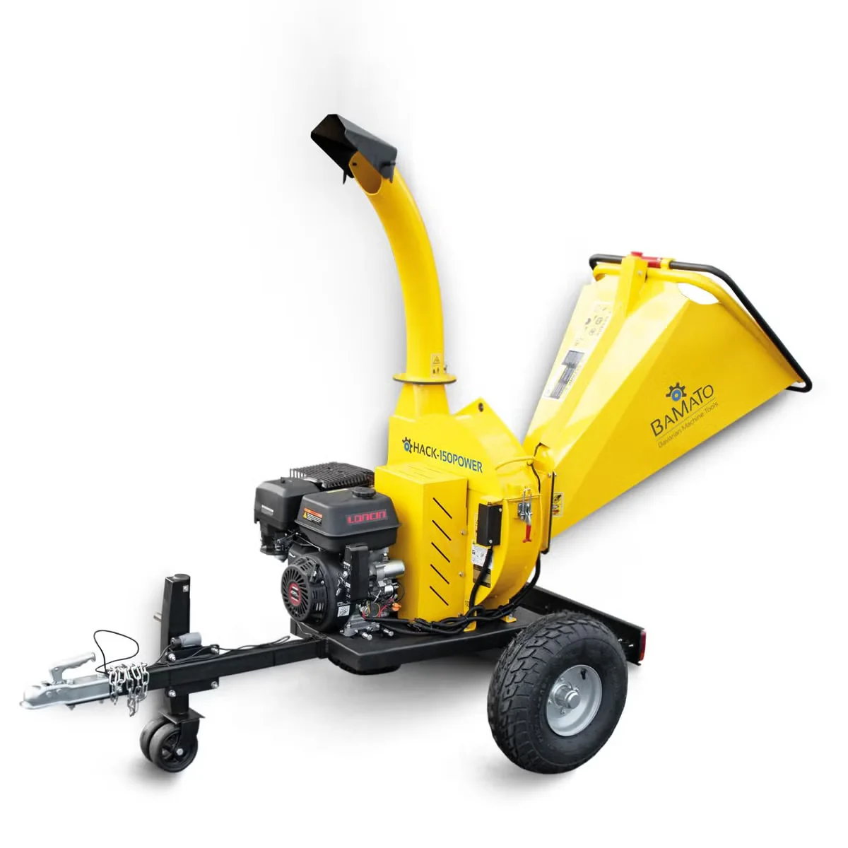 BAMATO Benzin Holzhäcksler HACK 150POWER E Start 9 kW 420 ccm 360Grad