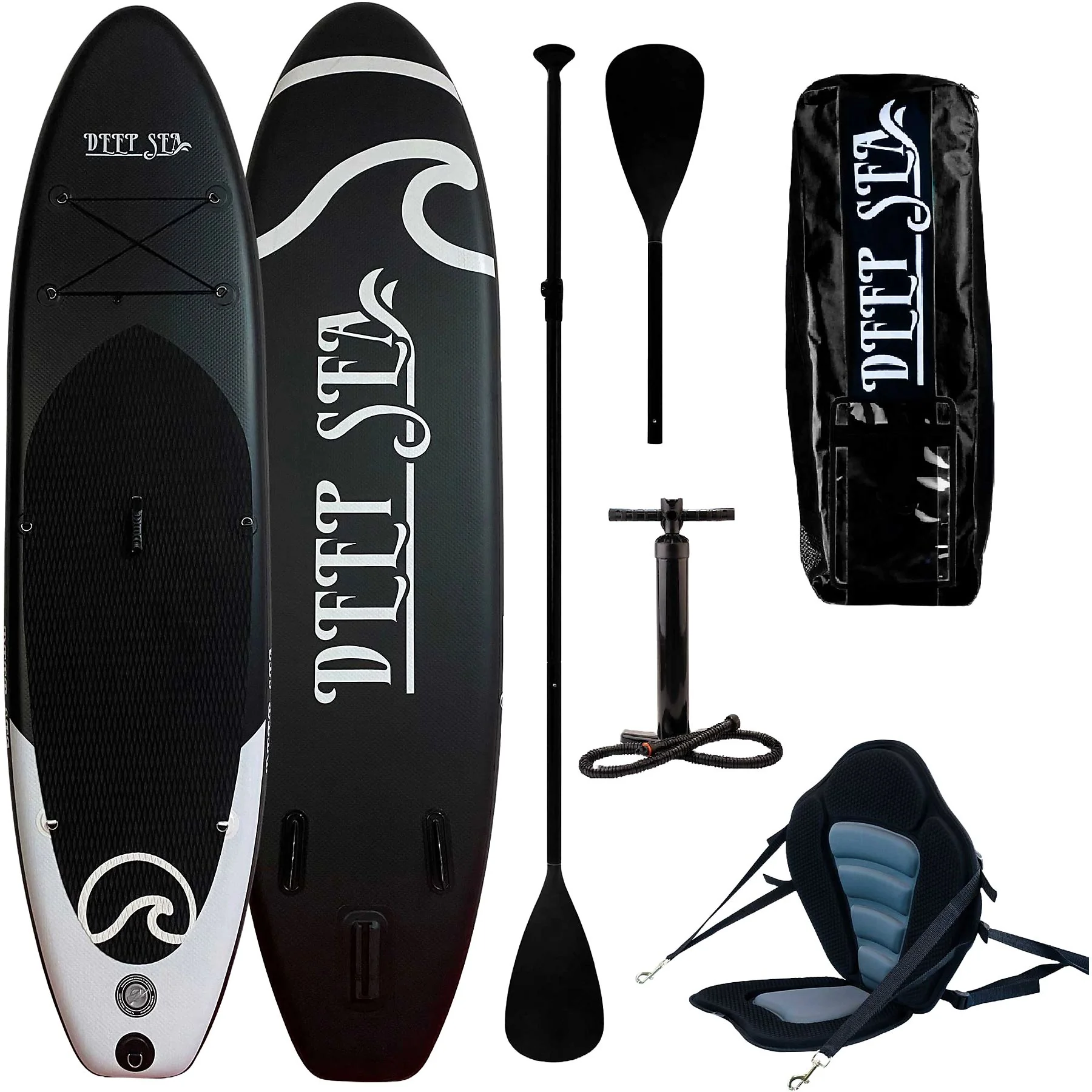 DEEP SEA Kayak Pro Stand Up Paddle Schwarz