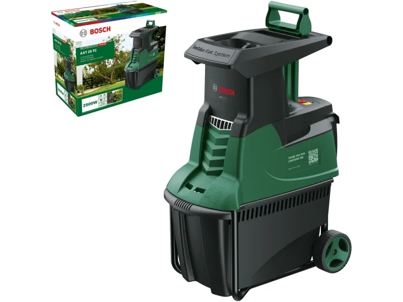 Bosch AXT 25 TC Gartenhäcksler mit Turbinenschnittsystem